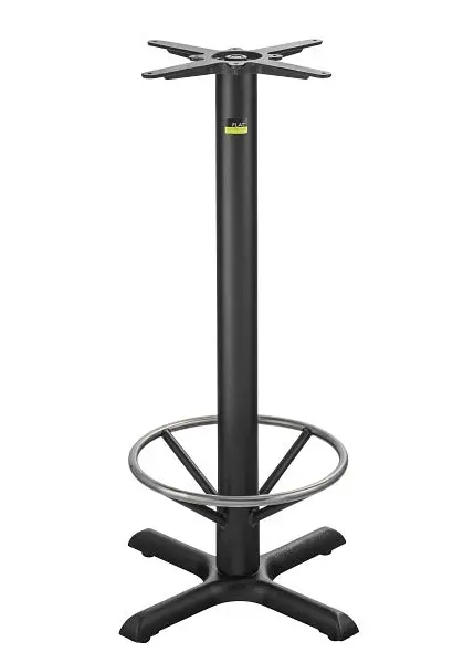 FLAT Compact Bar Height Foot Ring Table Base, Auto-Adjust, Base Span 22", KX22, CT2019
