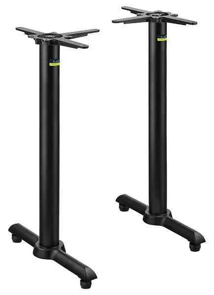 FLAT Counter Height Table Base, Base Span 22", Base Disseminate 5", KT22 EQ, CT2089
