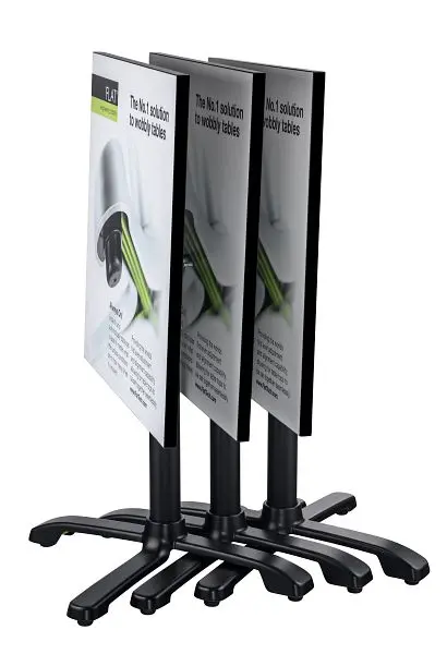 FLAT Slim Table Base, Auto-Adjust, Black, Base Span 26", Base Disseminate 18.75", SX26, CT4331