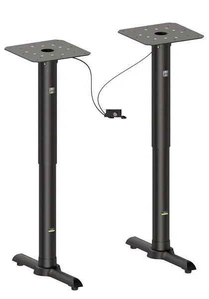 FLAT Table Base Height Adjustable Pneumatic Post, Auto-Adjust, Base Span 22", Base Disseminate 5", KT22, CT2067