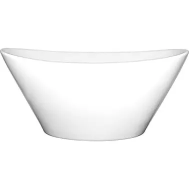 International ANSI-Rated Tableware Porcelain Pasadena Oval Bowl (15oz), Bright White, Quantity: 12 pieces, FA-6 Internatio...