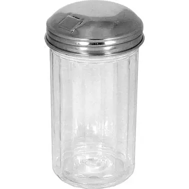 International Big Tableware Holloware SS PVC Sugar Pourer (12oz), Clear Silver, Quantity: 12 pieces, ISP-I-B International...