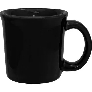 International Certified Tableware Cancun Stoneware Black Delaware Mug (11oz), Black, Quantity: 24 pieces, CA-38-B Internat...