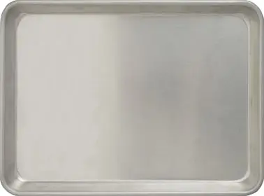 International Classic Tableware Lightweight Aluminum Tray 19 Gauge 13" x 9", Silver, Quantity: 12 pieces, AL-T-1...