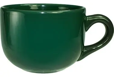 International Contemporary Tableware Cancun Stoneware Forest Green Latte Cup (14oz), Green, Quantity: 24 pieces, 822-67 In...