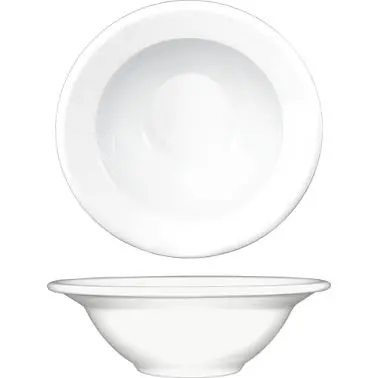 International Deluxe Tableware Bristol Porcelain Grapefruit Bowl 7" (11oz), Bright White, Quantity: 36 pieces, BL-10 ...