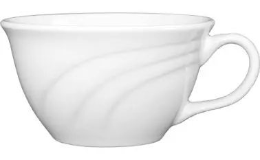 International Diamond-Pattern Tableware Amsterdam Porcelain Low Cup (6oz), Bright Off-White, Quantity: 12 pieces, AM-23 In...