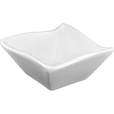 International Distinctive Tableware Aspekt Porcelain Square Bowl (22oz), Bright Bright White, Quantity: 12 pieces, AS-222 ...