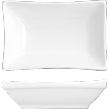 International Ergonomic Tableware Pacific Porcelain Sauce Dish (2oz), Bright Cream, Quantity: 48 pieces, FA-25 Internation...