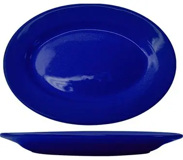 International Extra-Strong Tableware Cancun Stoneware Cobalt Cobalt WR Platter 11-1/2", Cobalt Blue, Quantity: 12 pie...