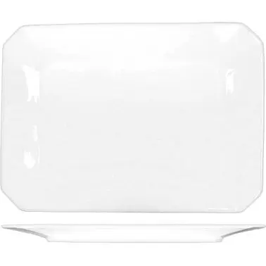 International Extra-Strong Tableware Helios Bone China Platter 14-1/8" x 10-1/8", Bone China, Quantity: 6 pieces...