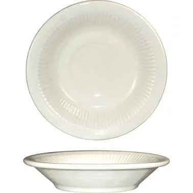 International Fade-Resistant Tableware Athena Stoneware Saucer 5-1/2", American White (Ivory, Eggshell, Cream), Quant...