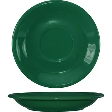 International Fast Tableware Cancun Stoneware Green Saucer 6-1/4", Green, Quantity: 36 pieces, 81376-67S Internationa...