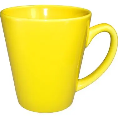 International First-Rate Tableware Cancun Stoneware Yellow Funnel Cup (12oz), Yellow, Quantity: 36 pieces, 839-242 Interna...