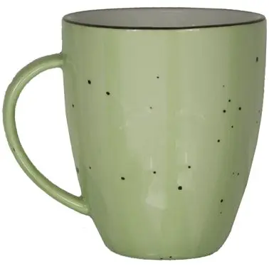 International Flexible Tableware Rotana Stoneware Lime Tall Cup (8.5oz), Lime Walnut Trim and Speckles, Quantity: 36 piece...