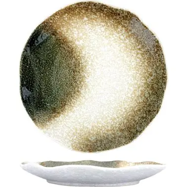 International High-Quality Tableware Stonehaven Stoneware Rustic Stone Plate 7", Stone Earth Tone Colors, Quantity: 2...