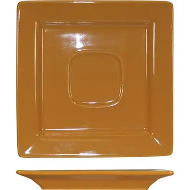 International Impact-Resistant Tableware Elite Harvest Stoneware Butternut Saucer well ring 5-7/8", Butternut, Quanti...