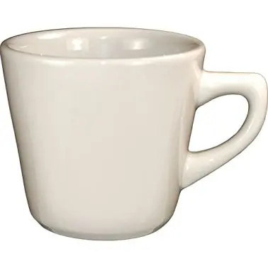 International Impact-Resistant Tableware Roma Stoneware Tall Cup (7oz), American White (Ivory, Eggshell, Cream), Quantity:...