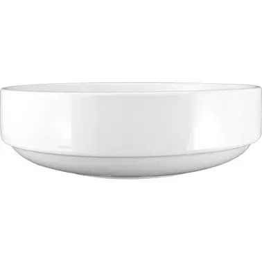 International Knurled Tableware Porcelain Stackable Bowl (55oz), Bright White, Quantity: 12 pieces, FA-109 International T...