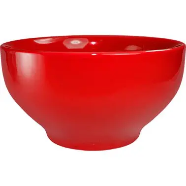 International Luminous Tableware Cancun Stoneware Crimson Red Footed Bowl (144oz), Crimson Red, Quantity: 6 pieces, CA-45-...