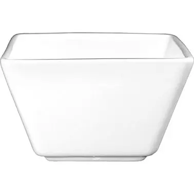 International Master-Grade Tableware Elite Porcelain Square Fruit Bowl (7.5oz), Bright Pure White, Quantity: 36 pieces, EL...