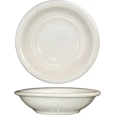 International Mini Tableware Athena Stoneware Fruit Bowl (7oz), American White (Ivory, Eggshell, Cream), Quantity: 36 piec...