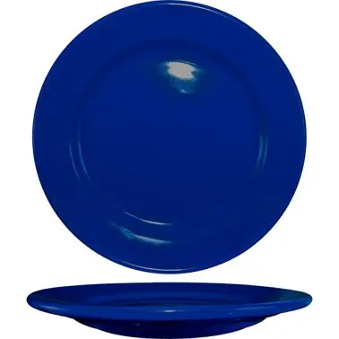 International Narrow Tableware Cancun Stoneware Cobalt Azure WR Plate 10-1/4", Cobalt Blue, Quantity: 12 pieces, CA-1...