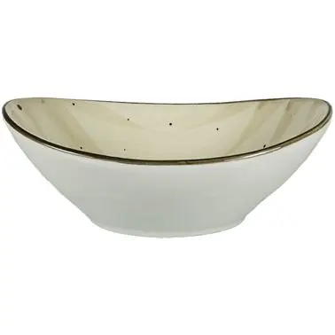 International Neon Tableware Rotana Stoneware Wheat Bowl (3oz), Wheat Brown Trim and Speckles, Quantity: 24 pieces, RT-15-...