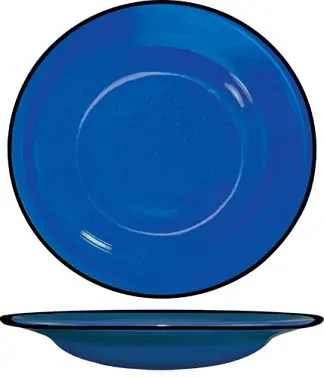 International Next-Generation Tableware Campfire Stoneware Blue White Speckles Pasta Bowl (18oz), Blue White Speckles and ...