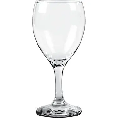 International No-Tool Tableware Glasses Aragon Goblet (8oz), Clear, Quantity: 24 pieces, 5435 International Tableware