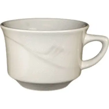 International Original Tableware Newport Stoneware Stacking Cup (7.5oz), American Cream (Ivory, Eggshell, Cream), Quantity...