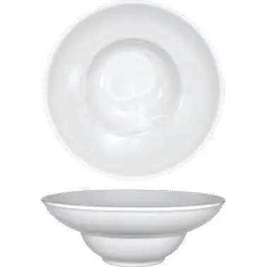 International Oversized Tableware Pacific Porcelain Tulip Bowl (40oz), Bright White, Quantity: 12 pieces, FAW-8 Internatio...