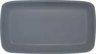 International Oversized Tableware Strata Stoneware Two Tone Grey/Sand Platter 7", Two Tone Nevada Grey and Sand, Quan...