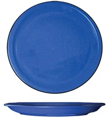 International Performance Tableware Campfire Stoneware Blue White Speckles NR Plate 10-1/2", Blue White Speckles and ...