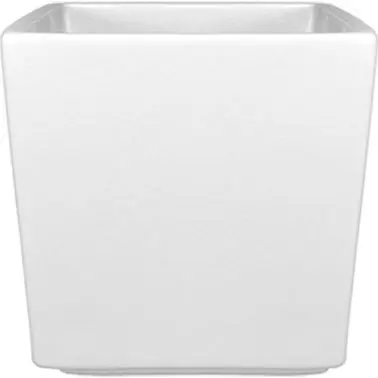 International Professional-Grade Tableware Porcelain Square Stackable Ramekin (8oz), Bright Cream, Quantity: 12 pieces, FA...