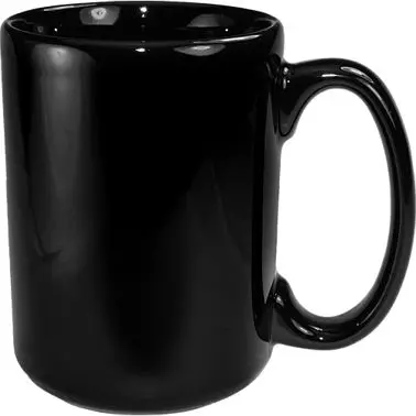 International Protected Tableware Cancun Stoneware Black El Grande Mug (13oz), Black, Quantity: 36 pieces, 81015-05 Intern...