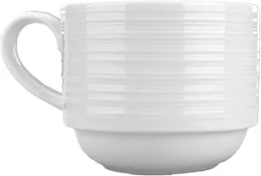 International Proven Tableware Marzano Porcelain Stacking Cup (9oz), Bright Ivory, Quantity: 36 pieces, MZ-23 Internationa...
