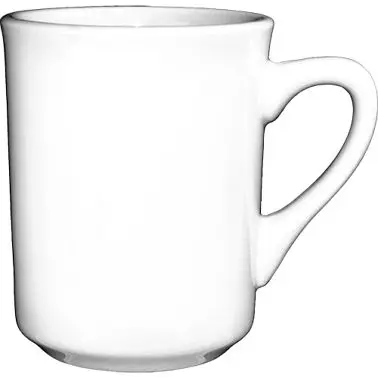International Quality Tableware Dover Porcelain Toledo Mug (8.5oz), European White (Off White), Quantity: 36 pieces, 87241...