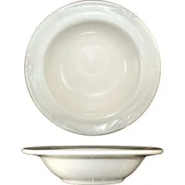 International Quick-Connect Tableware Newport Stoneware Fruit Bowl (5oz), American Bright White (Ivory, Eggshell, Cream), ...