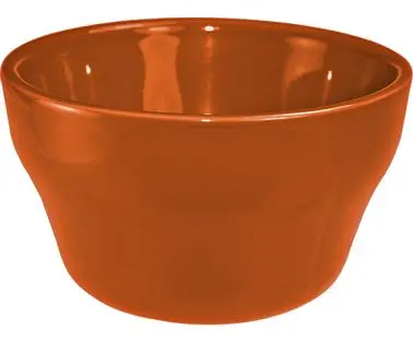 International Ready-to-Use Tableware Cancun Stoneware Safety Orange Bouillon (7.25oz), Orange, Quantity: 36 pieces, CA-4-O...