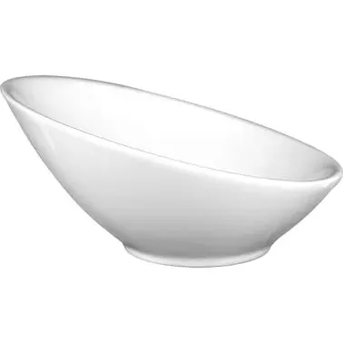 International Reinforced Tableware Pacific Porcelain Slanted Side Bowl (3oz), Bright Off-White, Quantity: 36 pieces, FA-55...