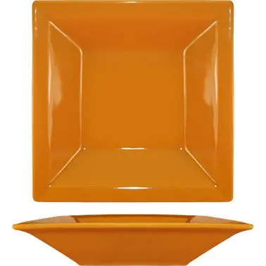 International Ribbed Tableware Elite Harvest Stoneware Butternut Pasta/Soup Bowl (13oz), Butternut, Quantity: 24 pieces, E...