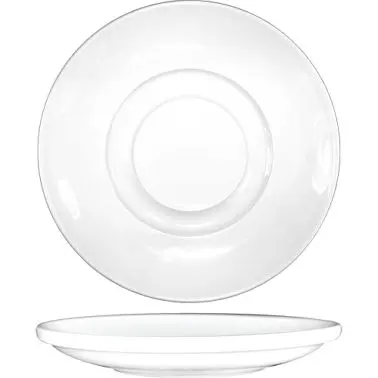 International Rugged Tableware Bristol Porcelain .D. Saucer 5-7/8", Bright Bright White, Quantity: 36 pieces, BL-36 I...