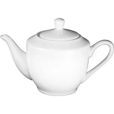 International Serrated Tableware Porcelain Tea/Coffee Pot lid (9oz), Bright Pure White, Quantity: 24 pieces, TP-9-EW Inter...