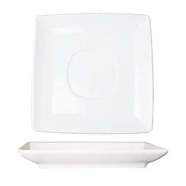 International Smooth Tableware Paragon Porcelain Saucer 4-7/8", Bright White, Quantity: 36 pieces, PA-36 Internationa...
