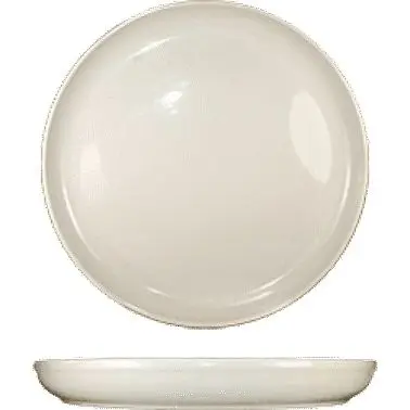 International Superior Tableware Roma Stoneware Pizza Plate 13-1/4", American White (Ivory, Eggshell, Cream), Quantit...