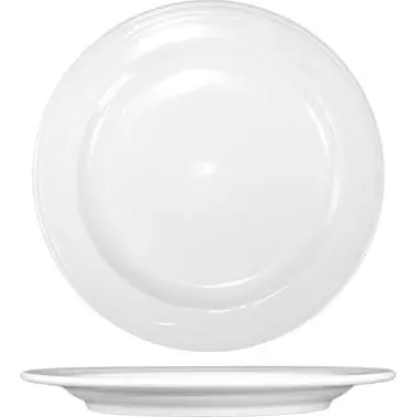 International Tableware Amsterdam Porcelain Plate 10-5/8", Bright White, Quantity: 12 pieces, AM-16