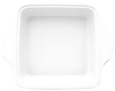 International Tableware Bakeware Porcelain Square Dish handles (17oz), Bright Off-White, Quantity: 24 pieces, BW-65-BW