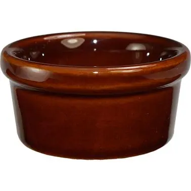 International Tableware Bakeware Stoneware Caramel Ramekin (3.5oz), Caramel, Quantity: 48 pieces, RAM-35-C