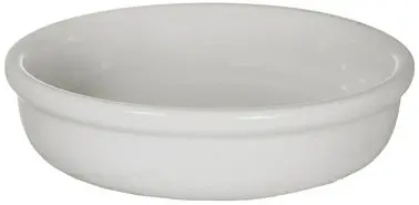 International Tableware Bakeware Stoneware Crème Brûlée (8oz), European White (Off White), Quantity: 24 pieces, OB-55-EW